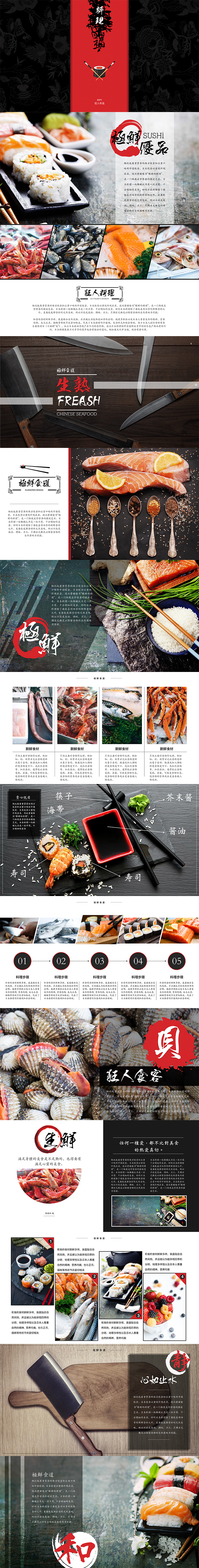 日本料理日式餐饮美食keynote模板
