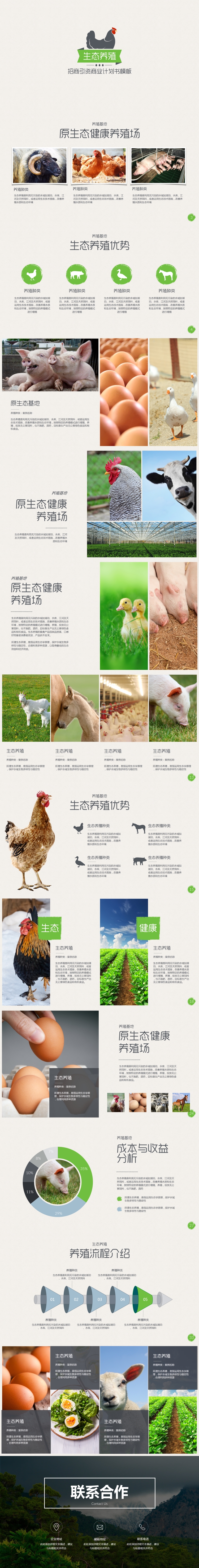 生态养殖畜牧业招商引资keynote模板