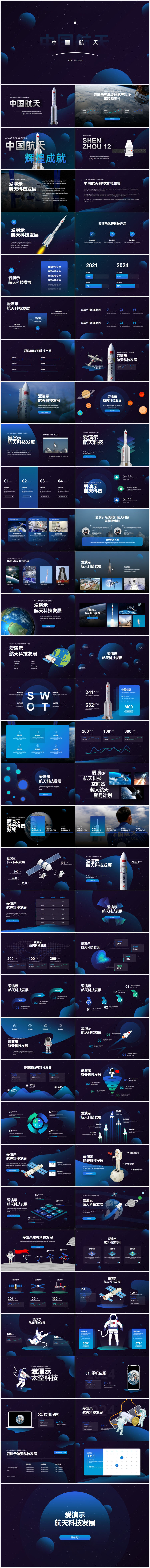 中国航天载人空间站ppt模板